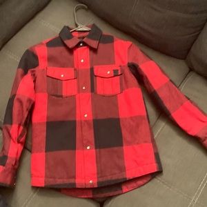 Volcom Bison Insulated Flannel Jacket - Kids XS.(gently worn)
